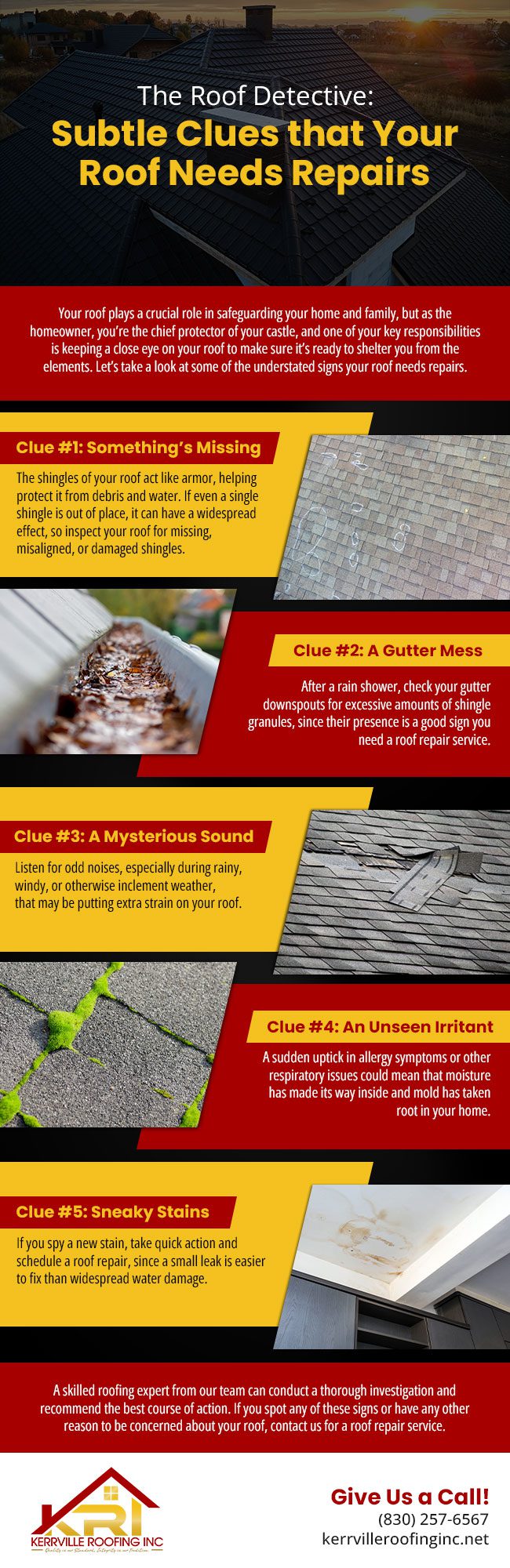 Signs It's Time to Call for Roof Repairs